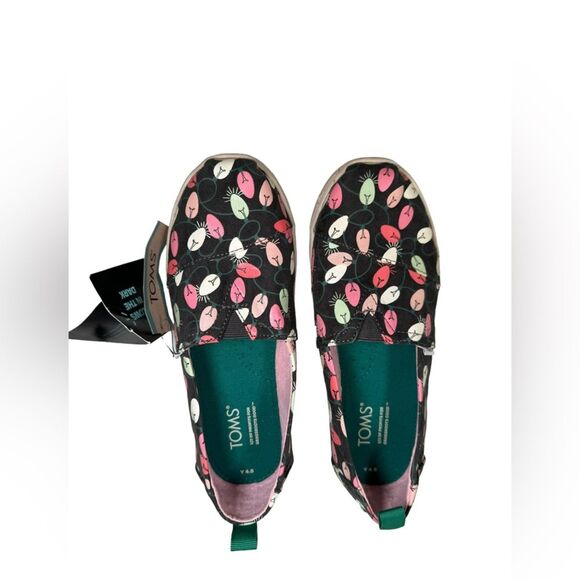 TOMS Forged Iron Glow in Dark Tree Lights  Alpargata Youth 4.5 (woman’s 6-6.5) - Picture 2 of 12